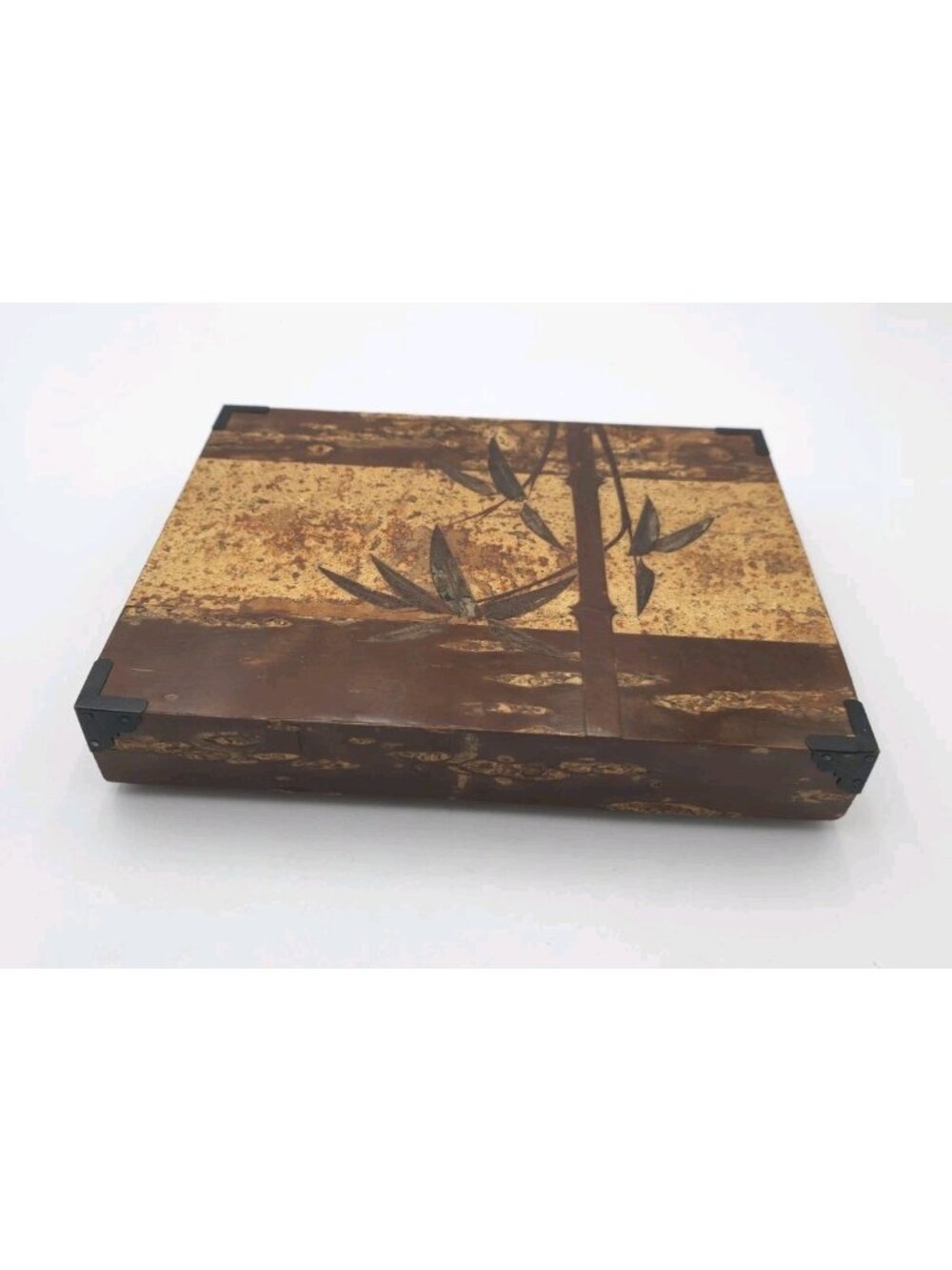 Vintage Japanese Cherry Bark Box Bamboo Jewelry Keepsake Box Kabazaiku